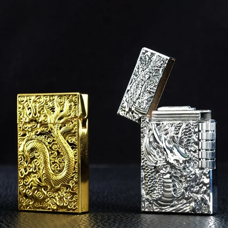 Dragon Gas Lighter Grinding Je - đánh giá và giá Fire Starting Kit