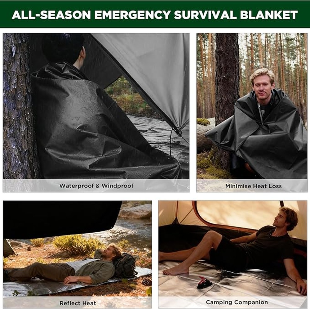 4 Layers Of Thickness Thermal  - đánh giá và giá Emergency Mylar Tent