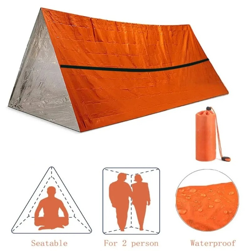 2 Person Emergency Shelter Sur - đánh giá và giá Emergency Mylar Tent