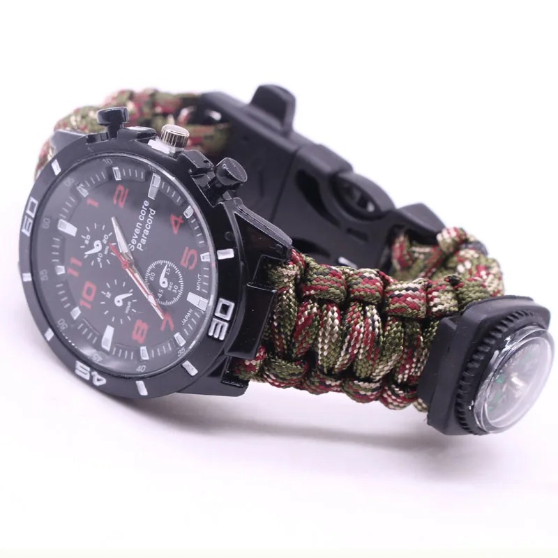 Multifunctional Outdoor Watch  - đánh giá và giá Fire Starting Kit