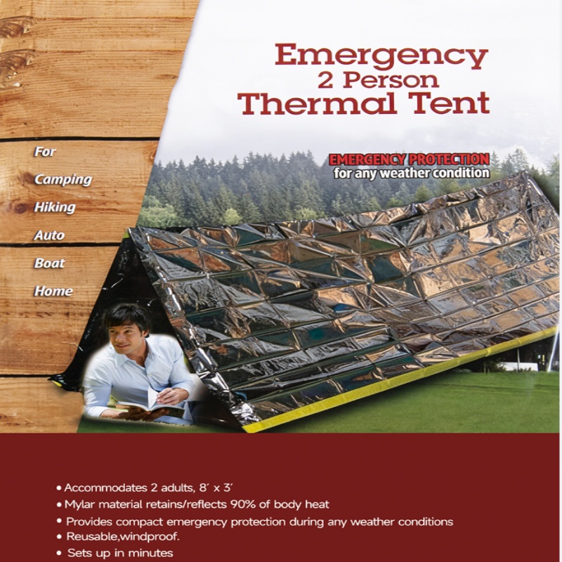 Portable 2‑Person Emergency Su - đánh giá và giá Emergency Mylar Tent