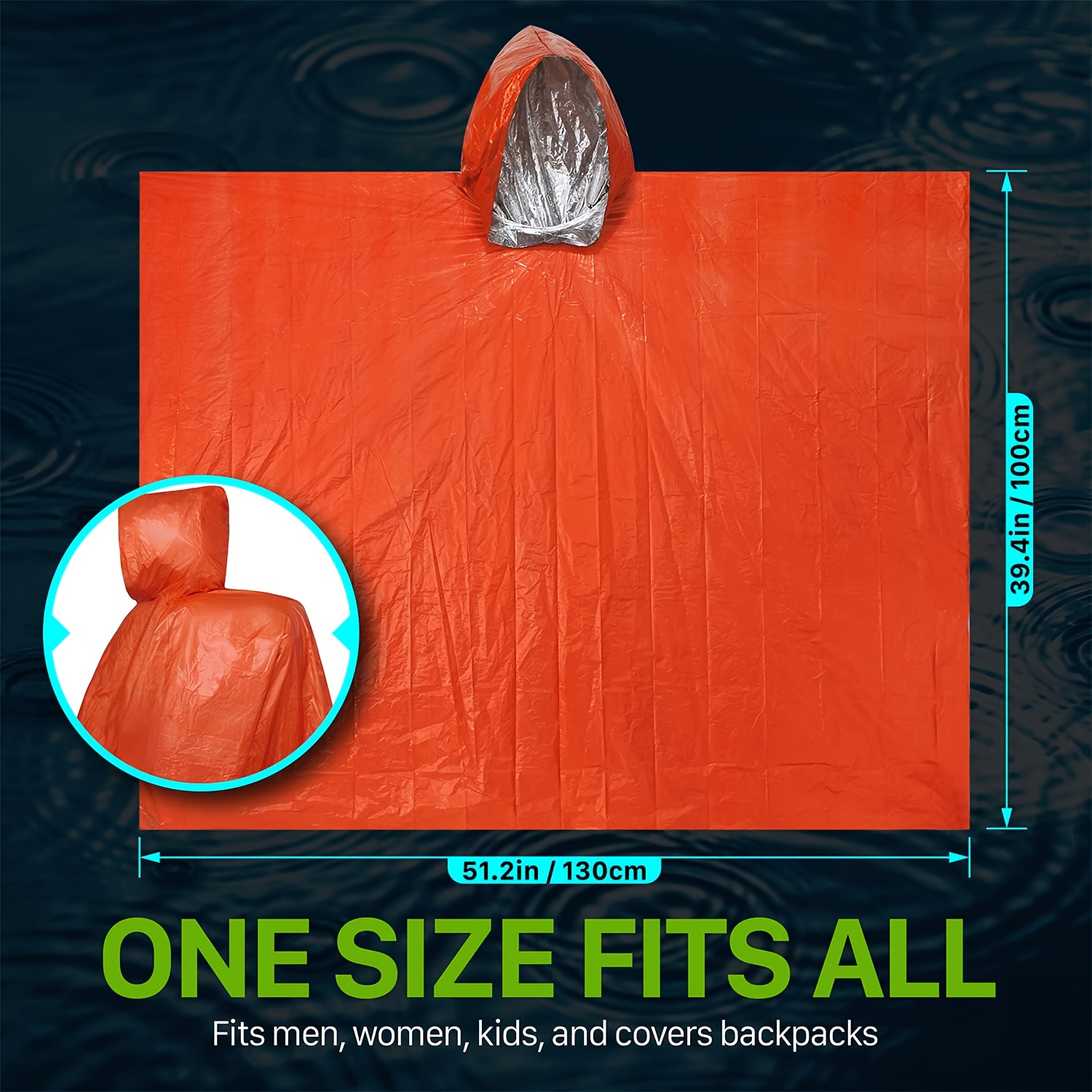 9Pcs Emergency Survival Kit, T - đánh giá và giá Emergency Poncho Rain